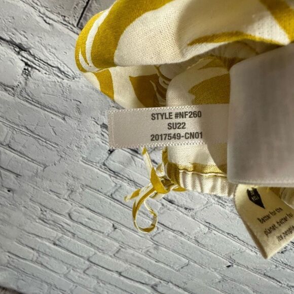 Madewell Tank Top Linen-Blend Meriden Crop Cami Tie Tropicale Floral S/M NWT - Picture 9 of 9